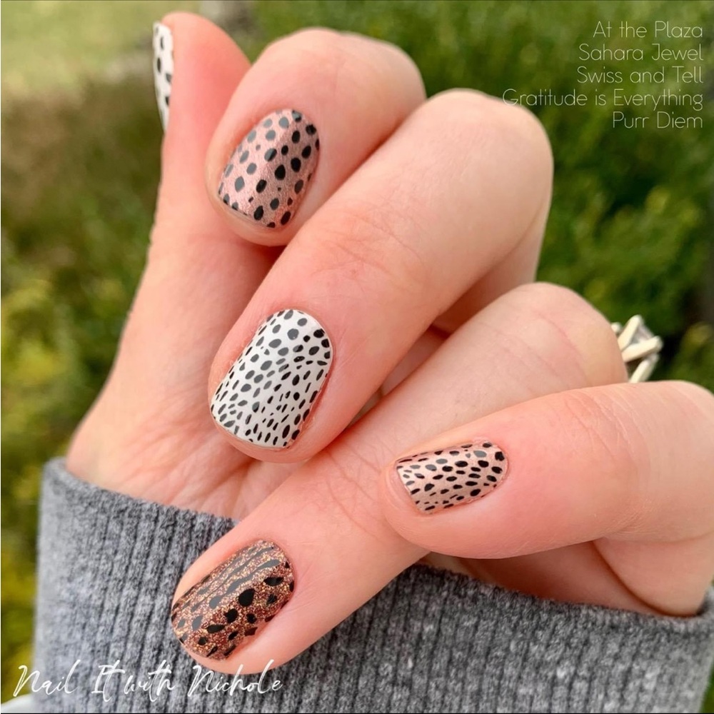 Color Street: Purr Diem | Animal Print Cat Spots Feline Chic Clear Overlay - Picture 5 of 12